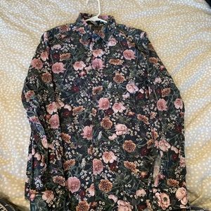 Floral button up